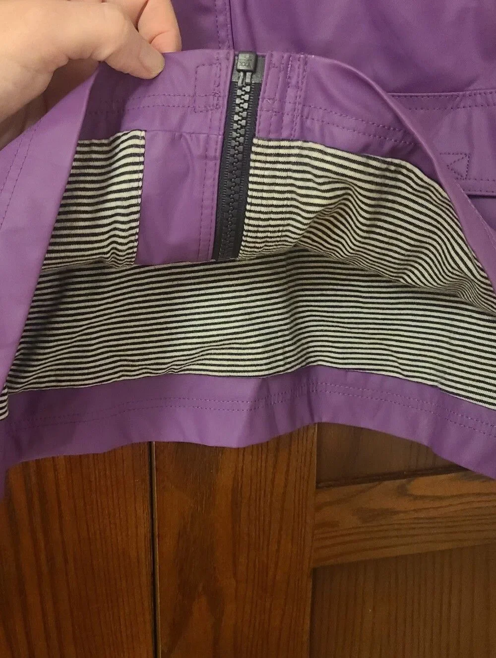 Petite Bateau Iconic Hooded Rainjacket Purple 140cm